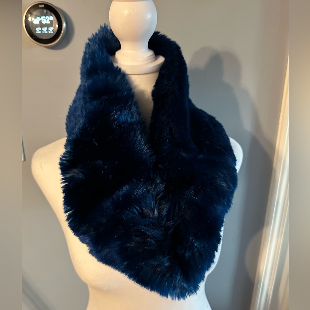 Faux Frezi by Dena Infinity Scarf Blue